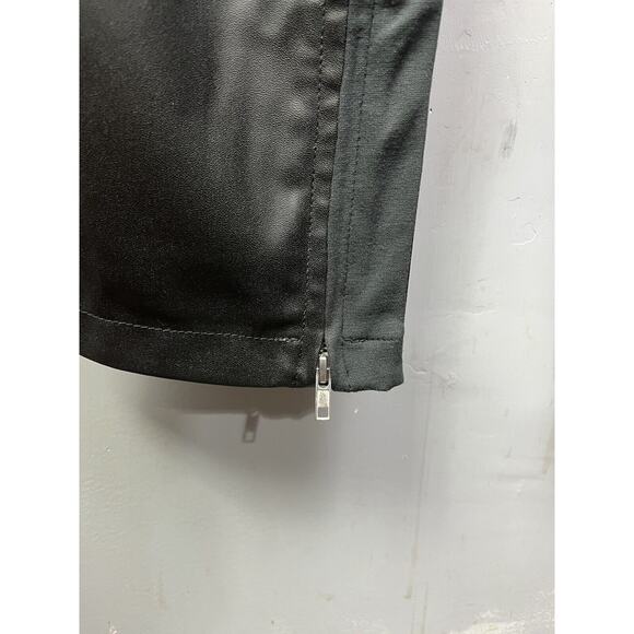 Libby Edelman Faux‎ Leather Pants Womens size 12 Black Leggings Zipper ankles - Picture 6 of 7